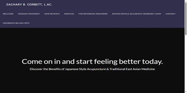 Screenshot of acupuncture-eugene.com