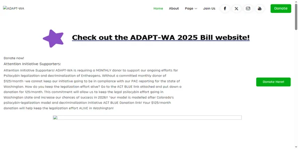 Screenshot of adapt-wa.com