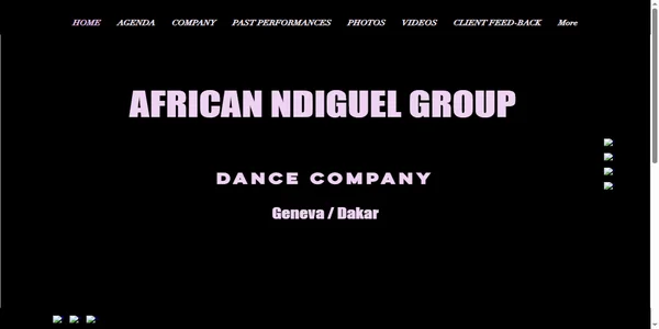 Screenshot of african-dance-company.com