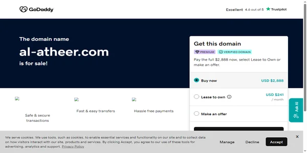 Screenshot of al-atheer.com