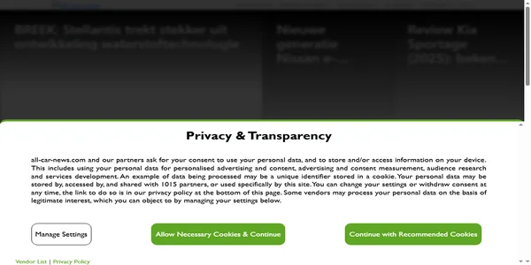 Screenshot of all-car-news.com
