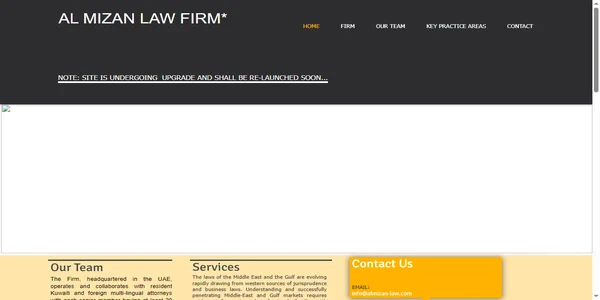 Screenshot of almizan-law.com