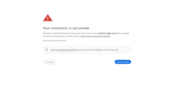Screenshot of ardent-eagle.com