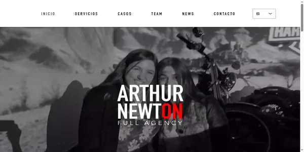 Screenshot of arthur-newton.com
