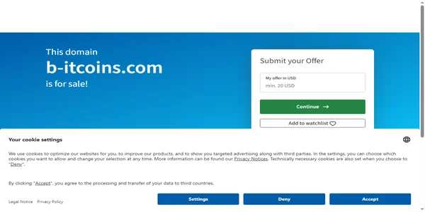 Screenshot of b-itcoins.com
