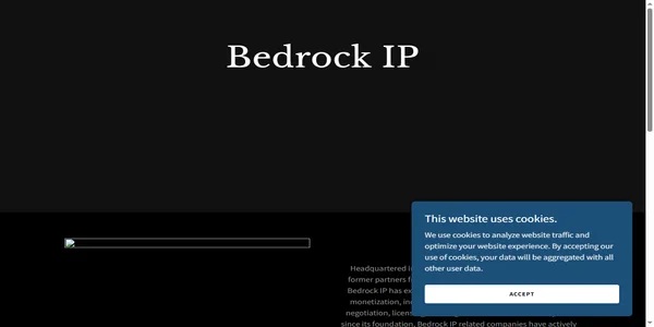 Screenshot of bedrock-ip.com