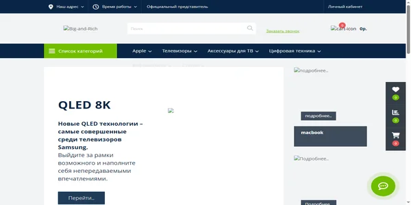 Screenshot of big-and-rich.com