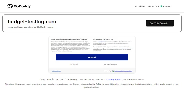 Screenshot of budget-testing.com