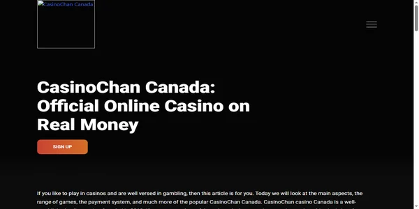 Screenshot of casinochan-ca.com