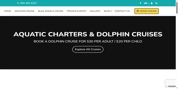 Screenshot of chase-n-fins.com