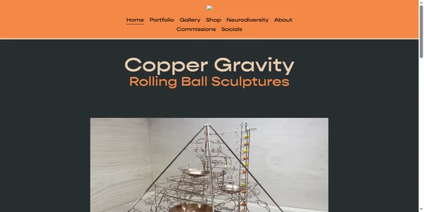Screenshot of copper-gravity.com