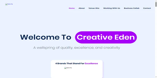 Screenshot of creative-eden.com