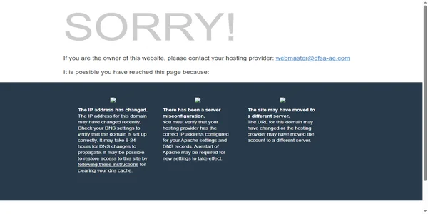 Screenshot of dfsa-ae.com