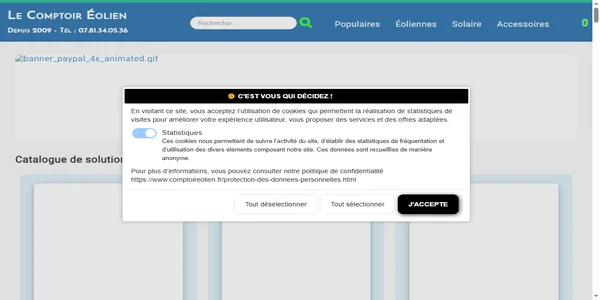 Screenshot of eolienne-petite.com