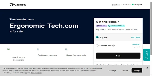 Screenshot of ergonomic-tech.com