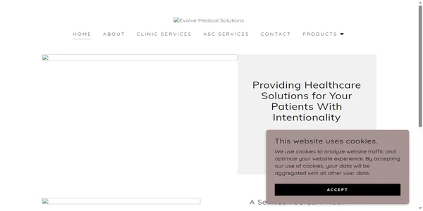 Screenshot of evolve-medicalsolutions.com