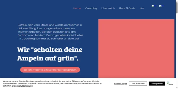 Screenshot of gefuehlskraft-coaching.com