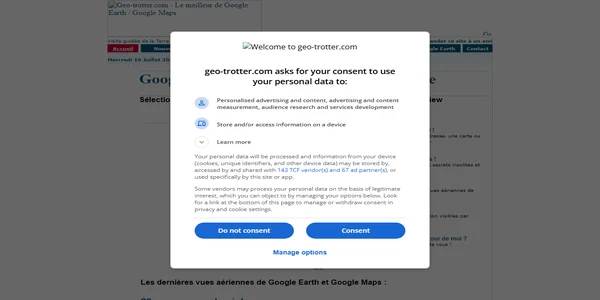 Screenshot of geo-trotter.com
