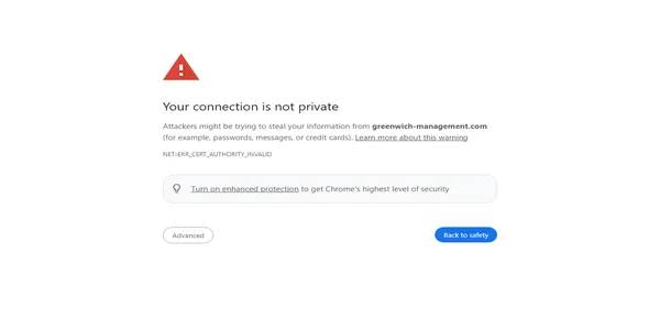 Screenshot of greenwich-management.com