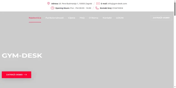 Screenshot of gym-desk.com