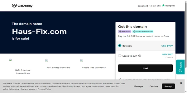 Screenshot of haus-fix.com