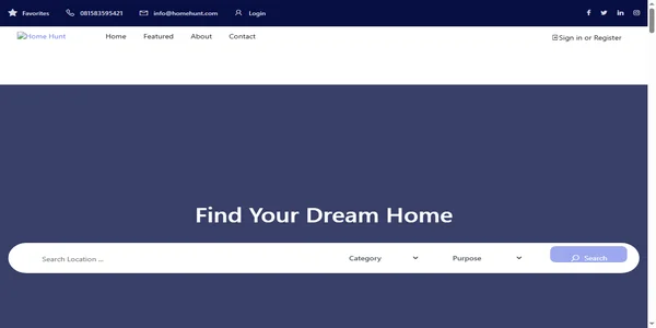 Screenshot of home-huntapp.com