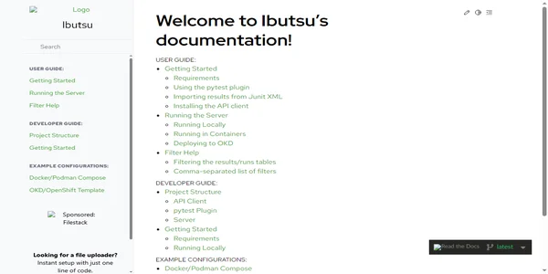 Screenshot of ibutsu-project.com