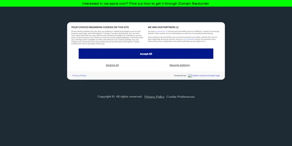 Screenshot of ice-spice.com