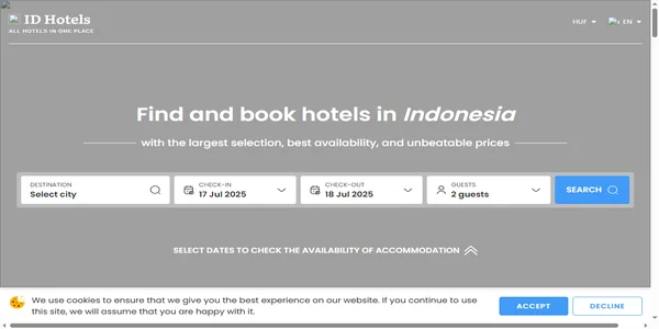 Screenshot of id-hotels.com