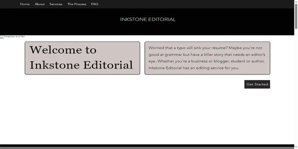 Screenshot of inkstone-editorial.com