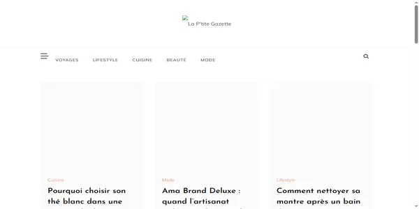 Screenshot of la-ptite-gazette.com