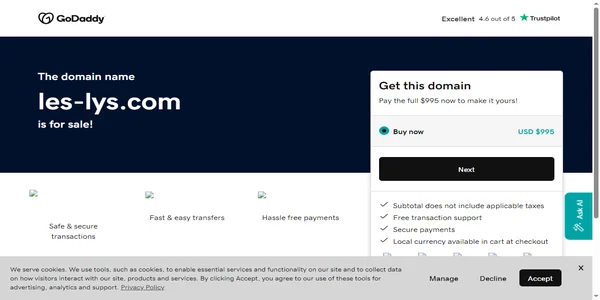 Screenshot of les-lys.com