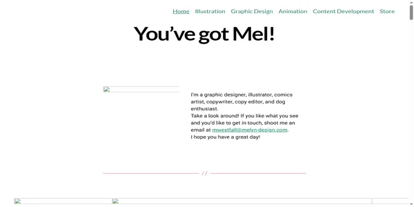 Screenshot of melyn-design.com