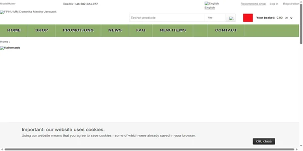 Screenshot of modelmaker.com.pl