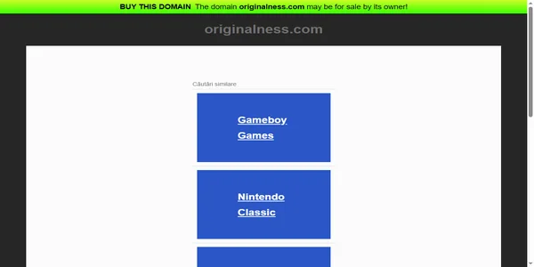 Screenshot of originalness.com