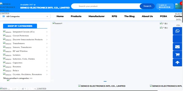 Screenshot of senico-electronics.com