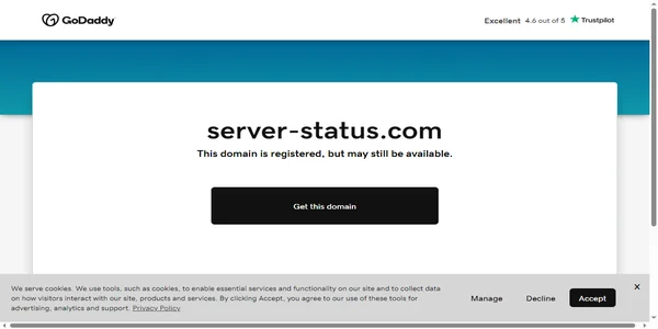 Screenshot of server-status.com