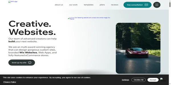 Screenshot of sks-creative.com
