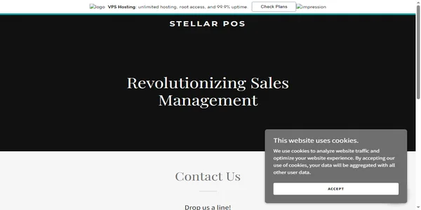 Screenshot of stellar-pos.com