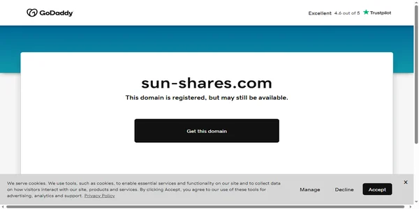 Screenshot of sun-shares.com