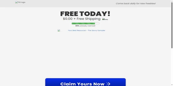 Screenshot of thediscount-sampler.com