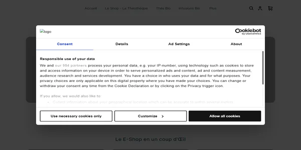 Screenshot of theotheque-collection.com