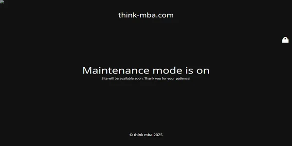 Screenshot of think-mba.com
