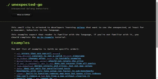Screenshot of unexpected-go.com