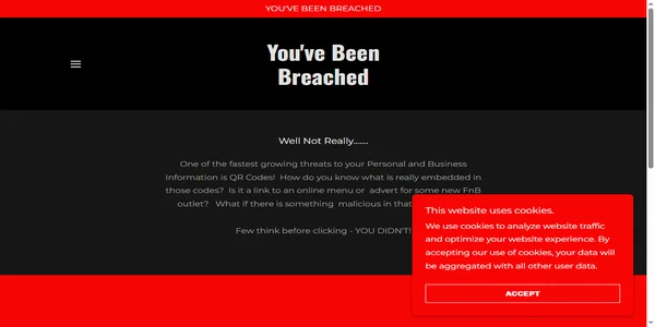 Screenshot of ur-breached.com