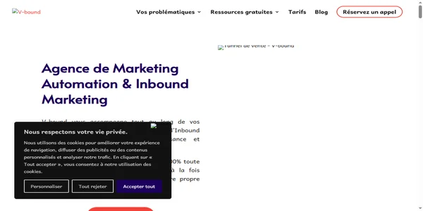 Screenshot of v-bound.com