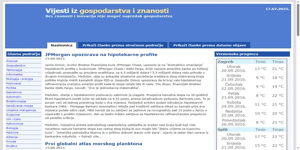 Screenshot of vijesti-iz-gospodarstva-i-znanosti.com