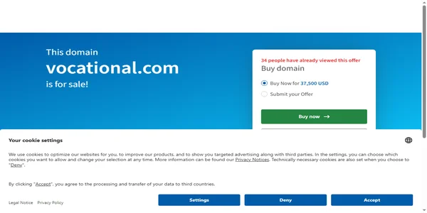 Screenshot of vocational.com