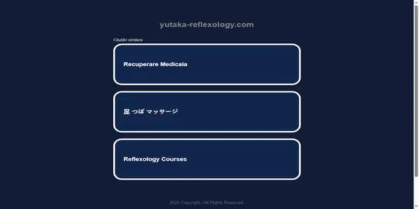 Screenshot of yutaka-reflexology.com